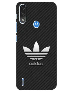 Чехол для Motorola E7 Power с картинкой «Adidas Карбоновая текстура»