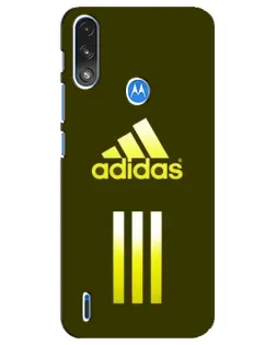 Чехол для Motorola E7 Power с картинкой «Оливковый градиент Adidas»