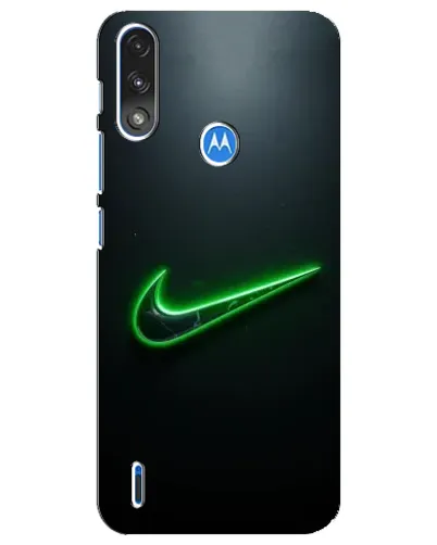 Чохол для Motorola E7 Power з картинкою «Неоновий контур Nike»
