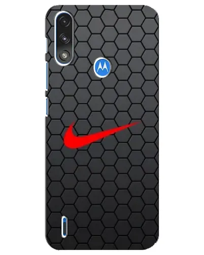 Чохол для Motorola E7 Power з картинкою «Nike — карбонова сітка»