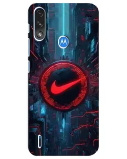 Чохол для Motorola E7 Power з картинкою «Техногенний стиль Nike»