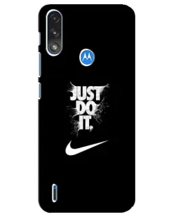 Чохол для Motorola E7 Power з картинкою «Текстовий принт Nike»