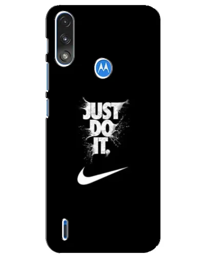 Чохол для Motorola E7 Power з картинкою «Текстовий принт Nike»