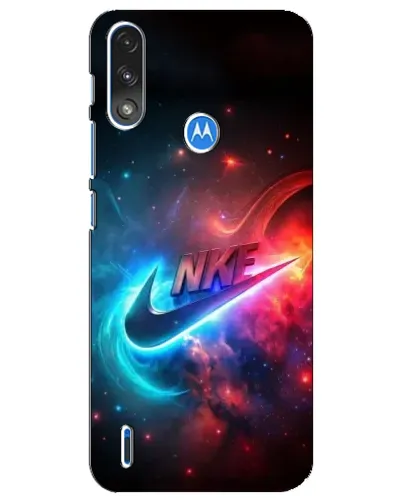 Чохол для Motorola E7 Power з картинкою «Вогняний логотип Nike»