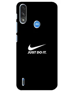 Чохол для Motorola E7 Power з картинкою «Мінімалізм від Nike»