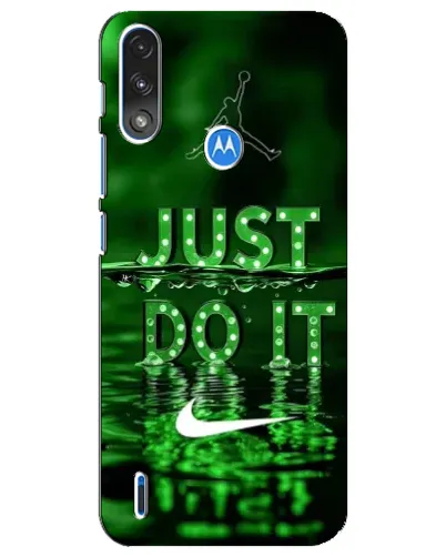 Чохол для Motorola E7 Power з картинкою «Зелений неоновий Nike»