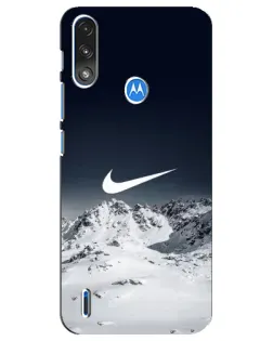 Чохол для Motorola E7 Power з картинкою «Nike — зимові гори»