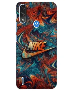 Чохол для Motorola E7 Power з картинкою «Nike в абстракції»