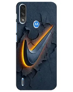 Чохол для Motorola E7 Power з картинкою «Об'ємний логотип Найк»