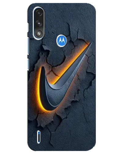Чохол для Motorola E7 Power з картинкою «Об'ємний логотип Найк»