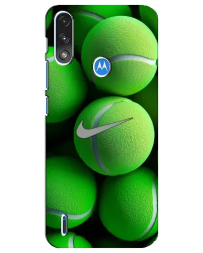 Чохол для Motorola E7 Power з картинкою «Тенісні м'ячі Найк»