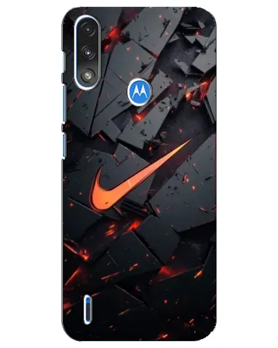 Чохол для Motorola E7 Power з картинкою «Nike — ефект розломів»