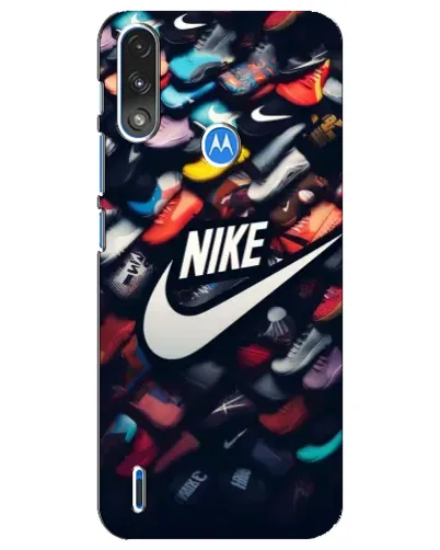 Чохол для Motorola E7 Power з картинкою «Колекція кросівок Nike»