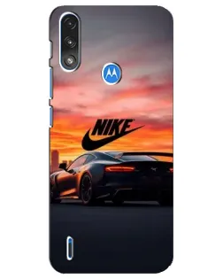 Чохол для Motorola E7 Power з картинкою «Nike та суперкар»