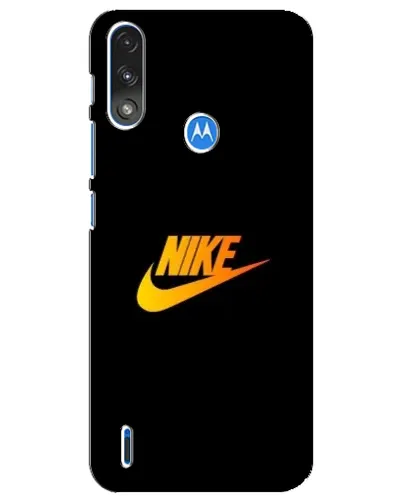 Чохол для Motorola E7 Power з картинкою «Золотий логотип Nike»