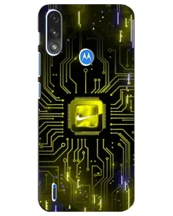 Чохол для Motorola E7 Power з картинкою «Nike — золота іскра»