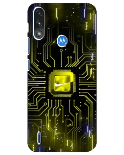 Чохол для Motorola E7 Power з картинкою «Nike — золота іскра»