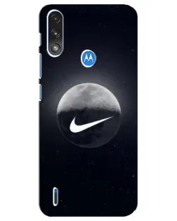 Чехол для Motorola E7 Power с картинкой «Nike в стиле граффити»