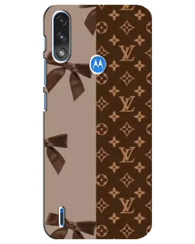 Чехол для Motorola E7 Power с картинкой «Louis Vuitton — банты» Чехол для Motorola E7 Power с картинкой «Louis Vuitton — банты»