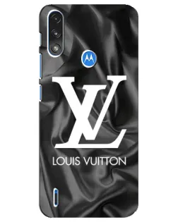 Чехол для Motorola E7 Power с картинкой «Шелковый Louis Vuitton»