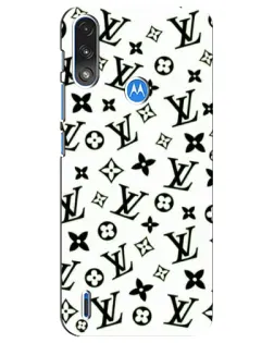 Чехол для Motorola E7 Power с картинкой «Монохромный хаос LV»