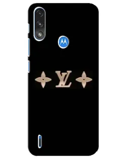 Чехол для Motorola E7 Power с картинкой «Louis Vuitton — минимализм»