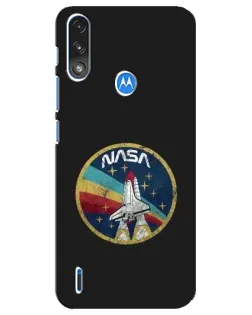 Чохол для Motorola E7 Power з картинкою «NASA — емблема місії»