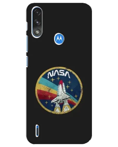 Чехол для Motorola E7 Power с картинкой «NASA — эмблема миссии» Чехол для Motorola E7 Power с картинкой «NASA — эмблема миссии»