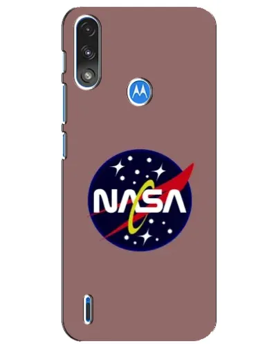 Чехол для Motorola E7 Power с картинкой «NASA — ретро космос» Чехол для Motorola E7 Power с картинкой «NASA — ретро космос»