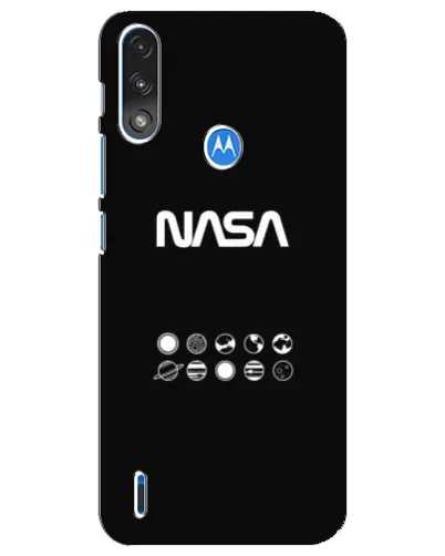 Чехол для Motorola E7 Power с картинкой «NASA — технический принт» Чехол для Motorola E7 Power с картинкой «NASA — технический принт»