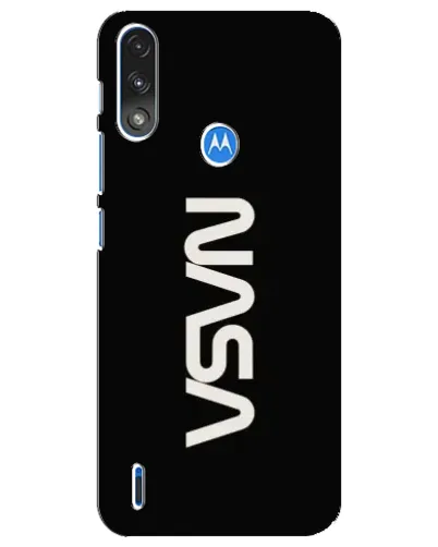Чехол для Motorola E7 Power с картинкой «NASA — вертикальный логотип» Чехол для Motorola E7 Power с картинкой «NASA — вертикальный логотип»