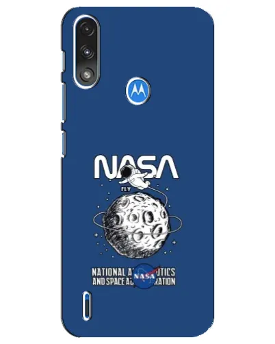 Чехол для Motorola E7 Power с картинкой «NASA — лунная миссия» Чехол для Motorola E7 Power с картинкой «NASA — лунная миссия»