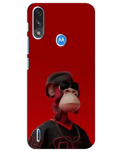 Чехол для Motorola E7 Power с картинкой «Bored Ape в красном» Чехол для Motorola E7 Power с картинкой «Bored Ape в красном»