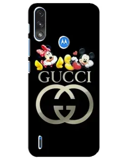 Чохол для Motorola E7 Power з картинкою «Gucci — герої Disney»