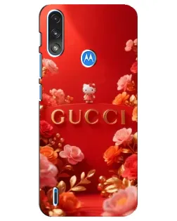 Чохол для Motorola E7 Power з картинкою «Gucci — золотий сад»