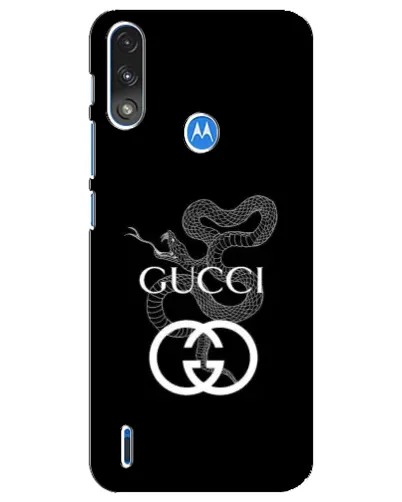 Чохол для Motorola E7 Power з картинкою «Gucci — срібна змія» Чохол для Motorola E7 Power з картинкою «Gucci — срібна змія»