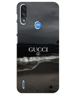 Чохол для Motorola E7 Power з картинкою «Gucci — морський прибій»