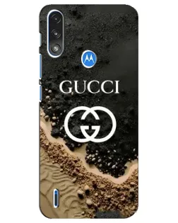 Чохол для Motorola E7 Power з картинкою «Gucci — піщані дюни»