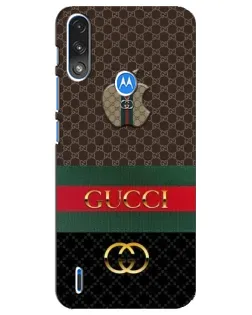 Чохол для Motorola E7 Power з картинкою «Gucci — брендований десерт»