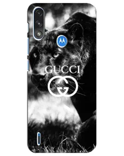 Чехол для Motorola E7 Power с картинкой «Gucci — дикая природа»