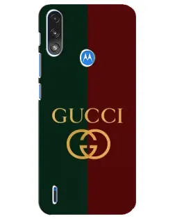 Чехол для Motorola E7 Power с картинкой «Gucci — темно-зеленый градиент»