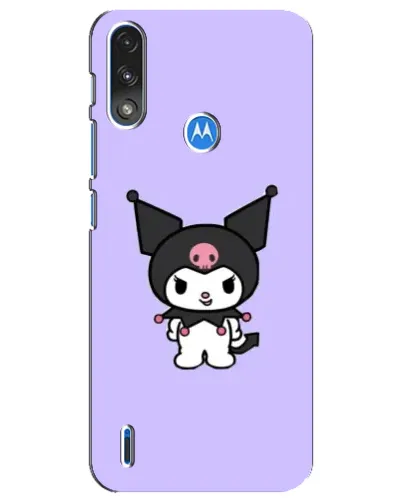 Чехол для Motorola E7 Power с картинкой «Kuromi — нежный фиолетовый»
