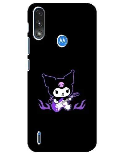 Чехол для Motorola E7 Power с картинкой «Электрическая Kuromi»
