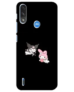 Чохол для Motorola E7 Power з картинкою «My Melody та Kuromi»