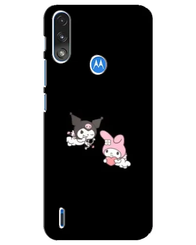 Чехол для Motorola E7 Power с картинкой «My Melody и Kuromi»