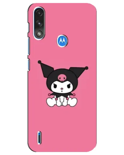 Чехол для Motorola E7 Power с картинкой «Хмурая Kuromi»