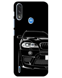 Чохол для Motorola E7 Power з картинкою «Темний силует BMW»