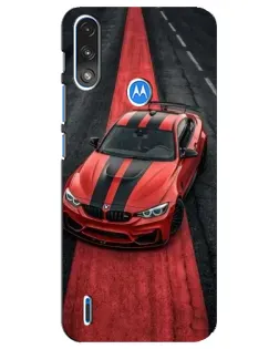 Чохол для Motorola E7 Power з картинкою «BMW на червоній доріжці»