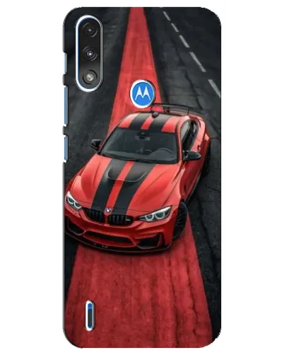 Чохол для Motorola E7 Power з картинкою «BMW на червоній доріжці» Чохол для Motorola E7 Power з картинкою «BMW на червоній доріжці»
