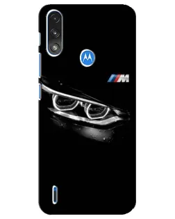 Чехол для Motorola E7 Power с картинкой «BMW — взгляд тигра»
